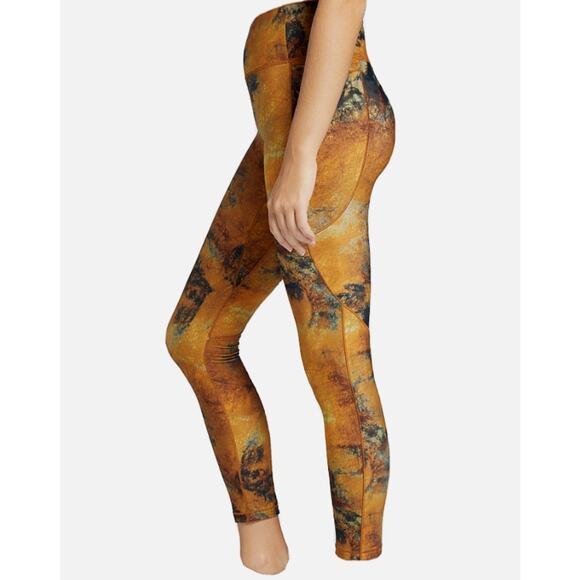 CALIA Women's Energize 7/8 Leggings NWT XS Topaz Watercolor Gorpcore Utility - Picture 2 of 8